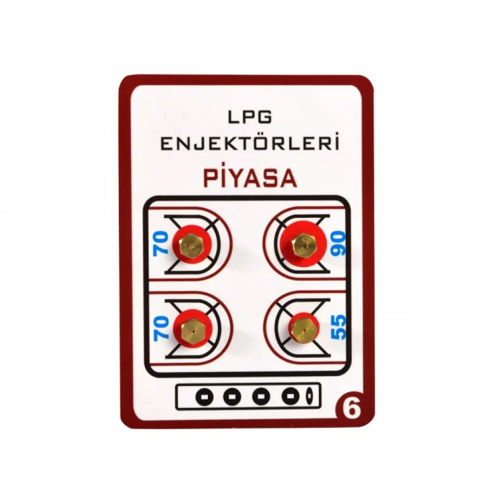 Geylani Lpg Tüp Ocak Memesi Enjektör Takımı 6 mm